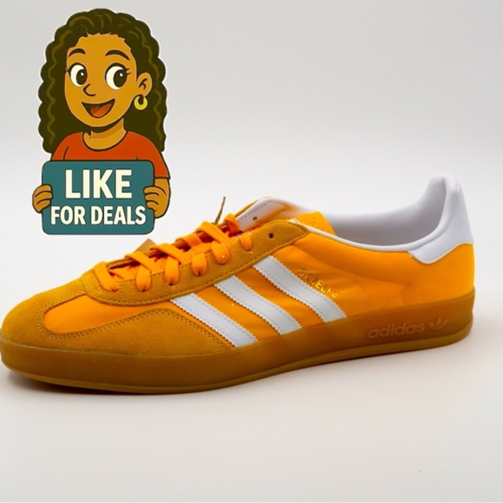ADIDAS Gazelle Indoor “Crew Yellow” Sz 13 ** NEW IN OG BOX **